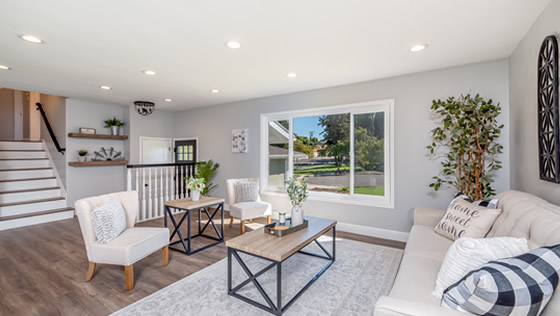 Living space designed by Marietta Home Improvement
